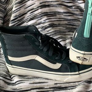 High top Vans with zipper